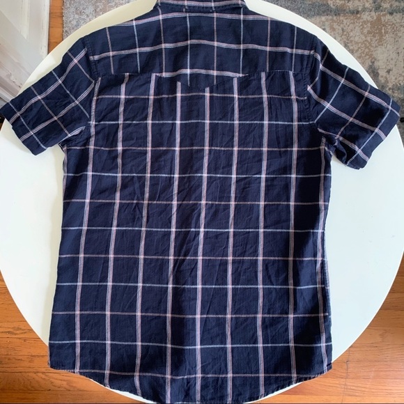 Treasure & Bond Slim Fit Spaced Plaid Button Shirt Men’s Medium NWOT - Picture 9 of 9